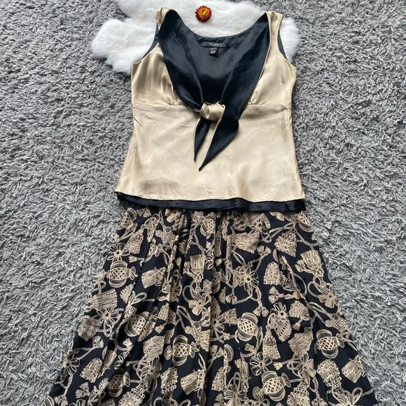 Louben Silk Fitted Blouse with Sailor Collar - Picture 9 of 9